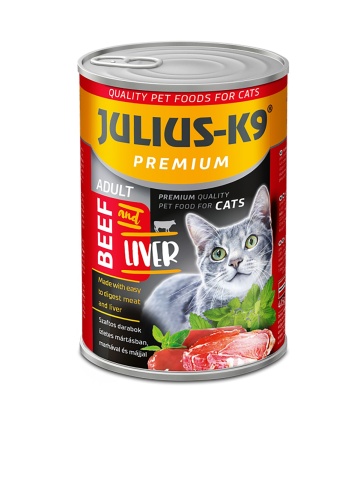 Julius K9 Cat - Hrana umeda super-premium - Vita si Ficat - 415g