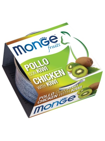 Monge Fruits Cat - Hrana umeda super-premium - Pui si Kiwi - 80g