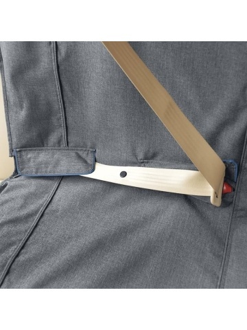 Protectie impermeabila pentru bancheta auto Kurgo Heather - 140cm - Blue & Charcoal Grey - Img 6