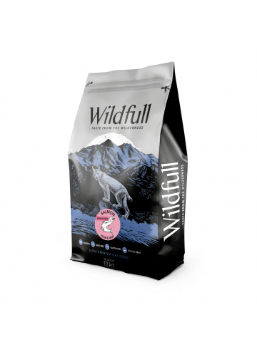 Wildfull Cat Hair & Skin - Hrana uscata ultra-premium - Somon - 10kg