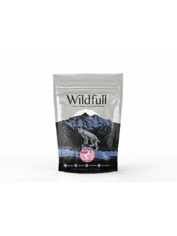 Wildfull Cat Hair & Skin - Hrana uscata ultra-premium - Somon - 400g