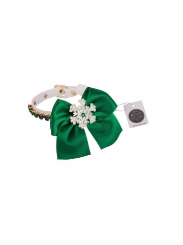 Zgarda Snowflake - 25cm - Verde