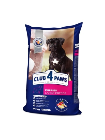 Club 4 Paws Puppy - Hrana uscata premium - Juniori de talie mare - Pui - 14kg