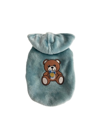 Hanorac Peluche - S - Albastru