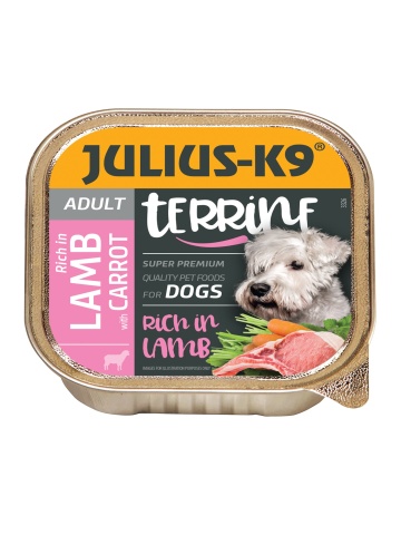 Julius K9 Dog - Terina cu miel si morcovi - 150g