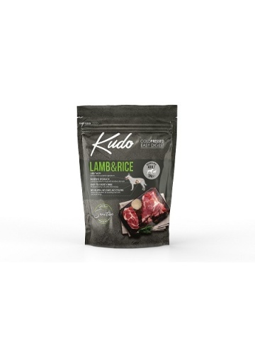 Kudo Adult Mediu-Maxi Sensitive - Hrana uscata, presata la rece - Miel si Orez - 3kg