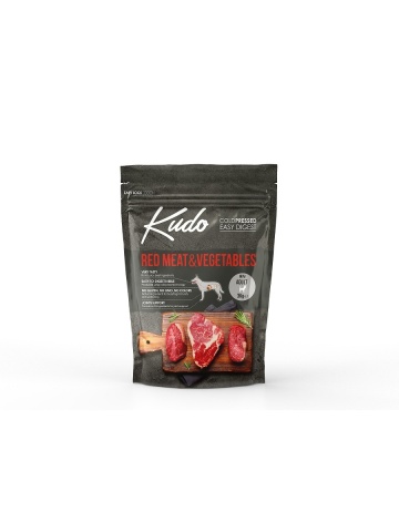 Kudo Adult Mini - Hrana uscata, presata la rece - Carne rosie si Legume - 3kg