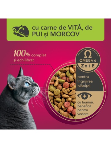 My Love Adult Cat - Hrana uscata completa - Pui, Vita si Legume - 300g - Img 3