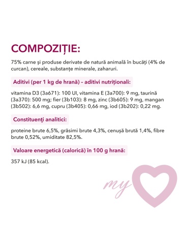 My Love Cat - Hrana umeda completa - Curcan - 415g - Img 3