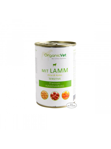 OrganicVet Sensitive - Miel, dovleac si mei - 400g