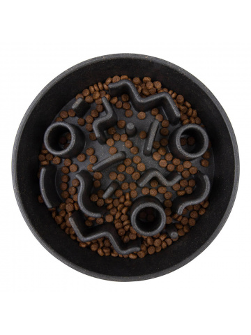 Castron hranire lenta District 70 Bamboo Slow Feeder - 2500ml - Dark Grey - Img 3