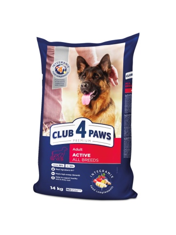 Club 4 Paws Active Adult All Breeds - Hrana uscata premium - Pui - 14kg