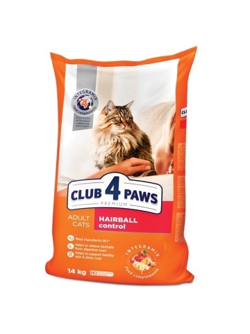 Club 4 Paws Cat Hairball - Hrana uscata premium - Pui - 14kg