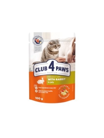 Club 4 Paws Cat - Hrana umeda premium - Iepure - 100g