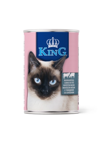 King Cat - conserva cu carne de vita - 415g