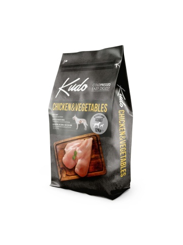 Kudo Adult - Hrana uscata, presata la rece - Pui si Legume - 12kg