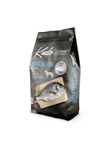 Kudo Senior, Light - Hrana uscata, presata la rece - Peste - 12kg