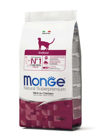 Monge Natural Superpremium Indoor Cat - Pui - 1.5kg