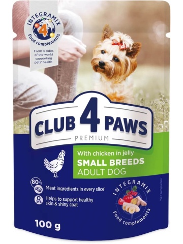 Club 4 Paws Adult Mini - Hrana umeda premium - Pui - 100g