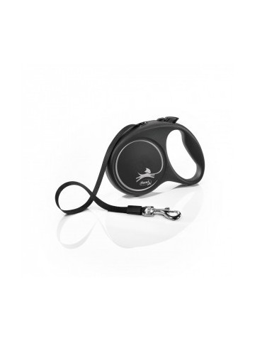 Lesa retractabila, cu banda - Flexi Fun - M - Negru