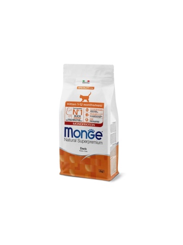 Monge Natural Superpremium Monoprotein Kitten - Rata - 1.5kg