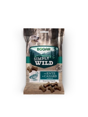 Recompense pentru caini - Bogar Simply Wild - Rata - 100g