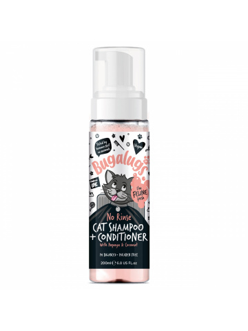 Sampon Bugalugs Cat No Rinse - 200ml - Img 1