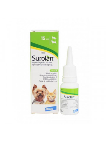 Solutie ingrijire urechi - Surolan - 15ml