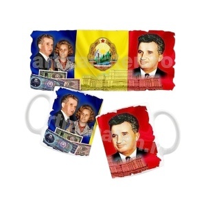 CANA CERAMICA NICOLAE CEAUSESCU 350ML