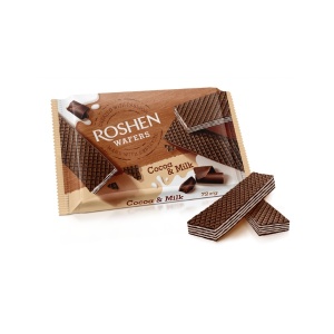 ROSHEN WAFERS CACAO 72G (22/BAX)