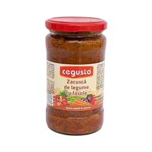 CEGUSTO ZACUSCA LEGUME CU FASOLE 300G (8)