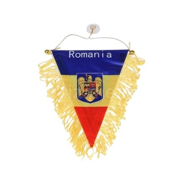 FANION CON STEMA ROMANIA (10/SET)