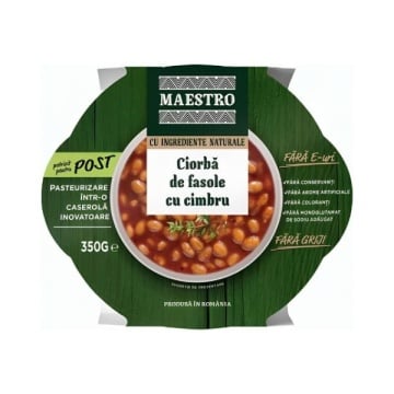 MAESTRO CIORBA DI FAGIOLI CON SANTOREGGIA 350G