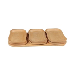 SET PLATOURI DI LEGNO 6+1 (56X23, 24X18 CM)
