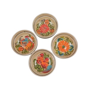 BOL CERAMICA DE CORUND PICTAT MANUAL 13.5CM DIVERSE ORNAMENTE