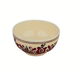 BOL PICTAT MANUAL-ROSU 13CM 500ML