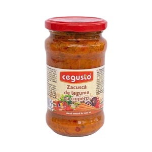 CEGUSTO ZACUSCA DE LEGUME CU CIUPERCI 300G (8)