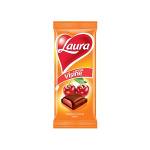 LAURA CIOCOLATA LAPTE VISINE 92G (20)