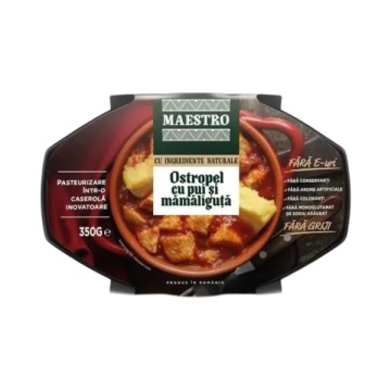 MAESTRO OSTROPEL DI POLLO CON MAMALIGUTA 350G