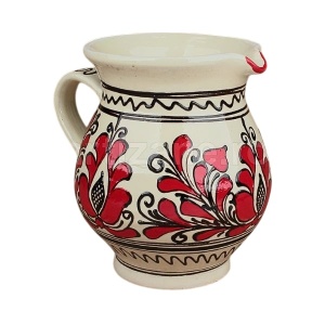 ULCIOR CERAMICĂ DE CORUND PICTAT MANUAL-ROSU 1100ml