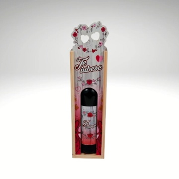 VINO IN SCATOLA PERSONALIZATA ,,TE IUBESC '' 38X9,5CM