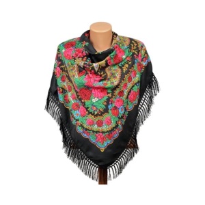 BATIC TIP ESARFA 100X100CM NEGRU