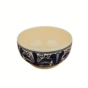BOL PICTAT MANUAL-ALBASTRU 13CM 500ML