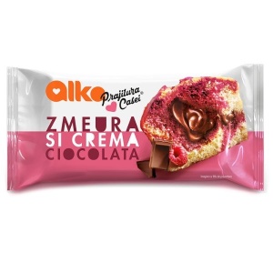 ALKA PRAJITURA CASEI ZMEURA-CIOCOLATA 330G (12)