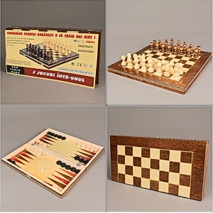JOC SAH+TABLE DIN LEMN 38X38CM