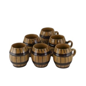 SET BUTOIAŞE DE CAFEA CERAMICĂ, ŞASE BUCĂŢI 6X90 ML