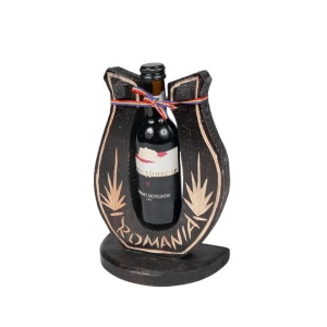 SUPORT STICLA CU VIN POTCOAVA 24X16,5CM, 1X187ml
