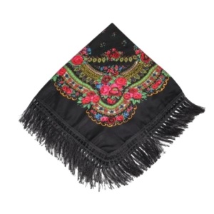 BATIC TIP ESARFA NEGRU 70X70CM
