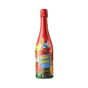 VIN SPUMANT COPII 0% ROBBY BUBBLE 0,75L CAPSUNI