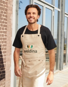 Sort PROVENCE - Crossover Eyelets Bib Apron with Pocket - 56 Ron - Img 6